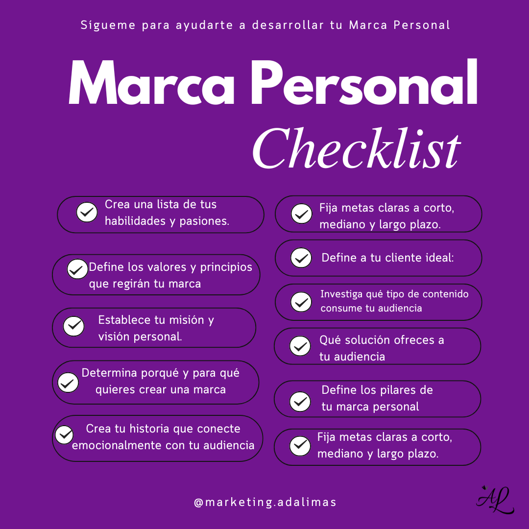 check list de marca personal