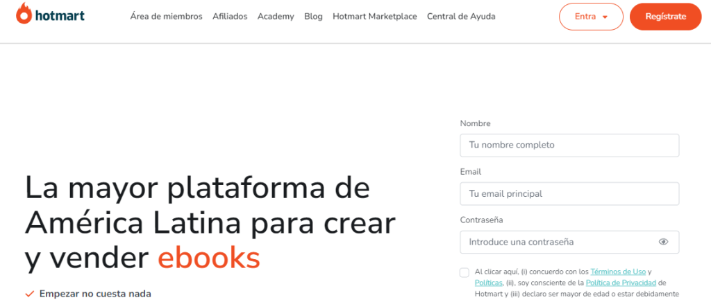 Publicar un Ebook en Hotmart